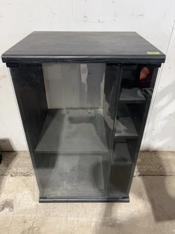 Multi Tier Media and Stereo Cabinet, approx. 22" x 18" x 37", *Unreserved*