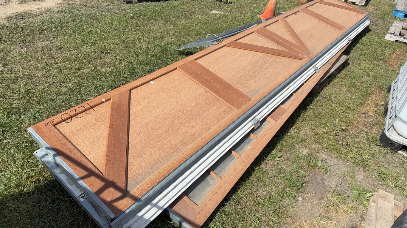 Garage door w/ rails, no opener, Approx. 16' *Unreserved*