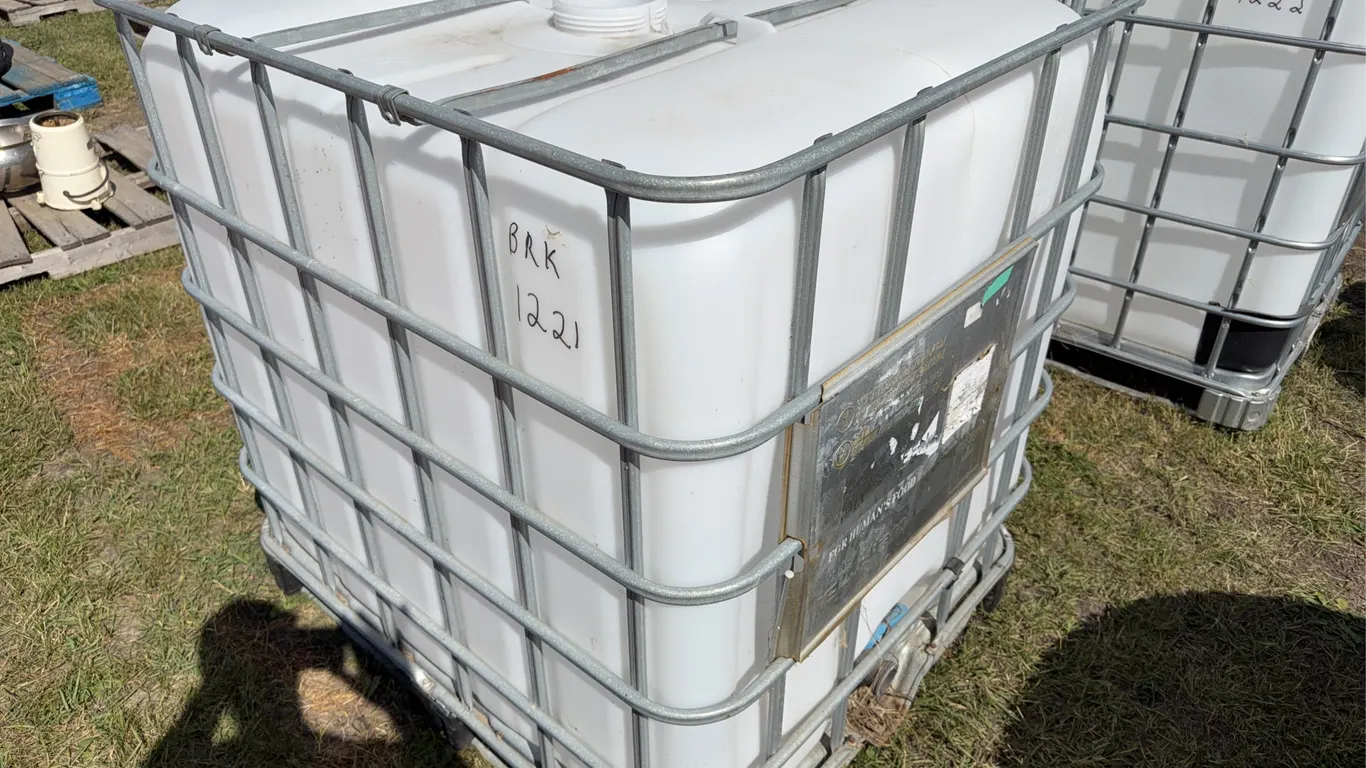 1000L Tote, held soap previously, w/o Cap *Unreserved*