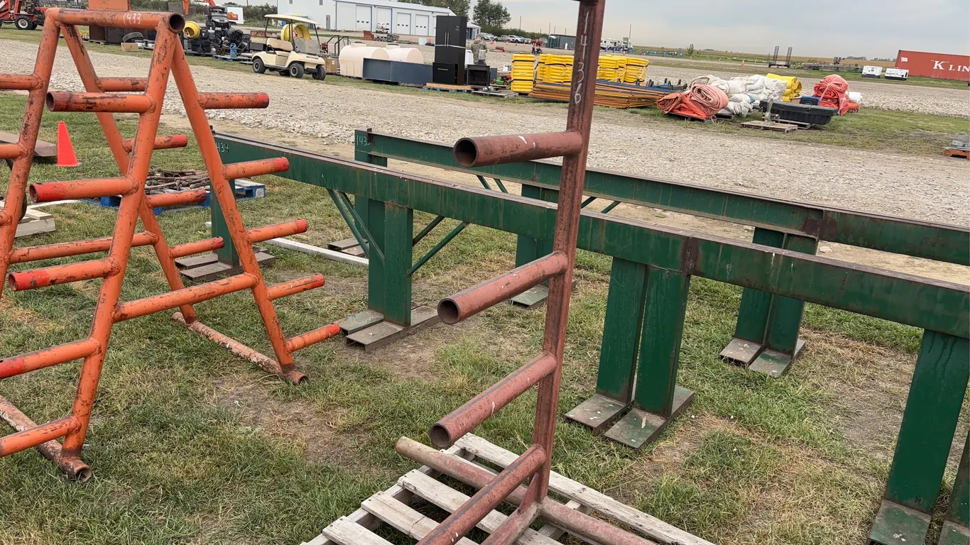 5 Tier Metal Pipe storage rack, approx 5'4"x2'3", *Unreserved*