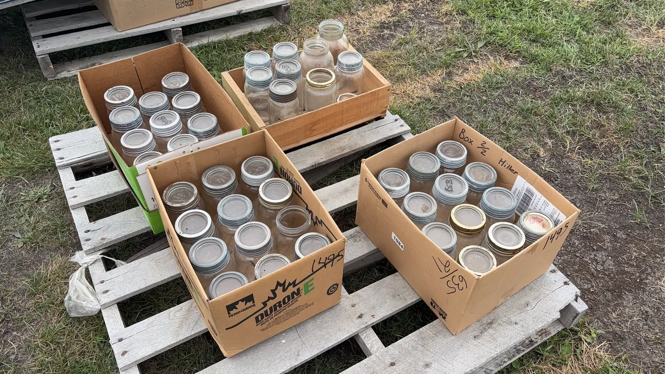 4 boxes Vintage Jars, approx 42, *Unreserved*