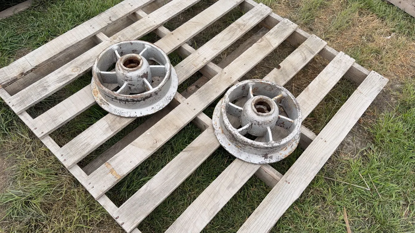 Vintage Mining cart wheels, *Unreserved*