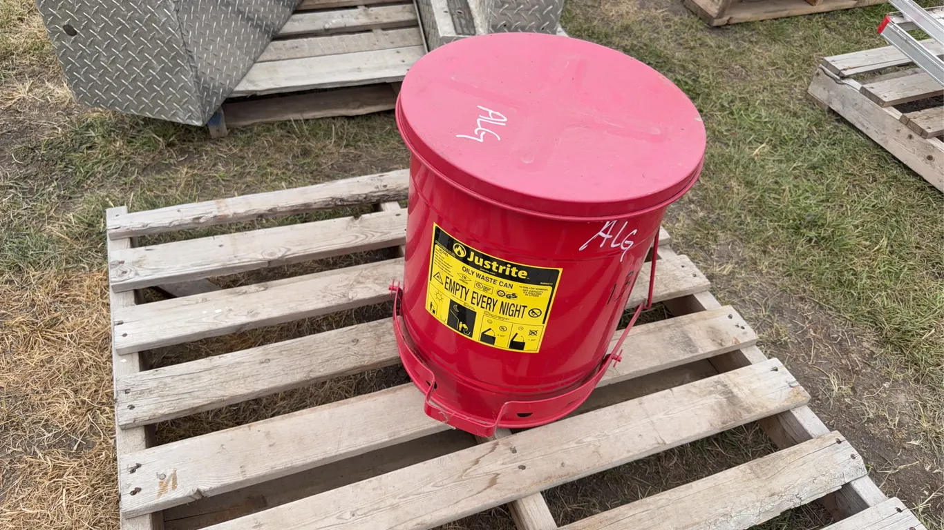 Oil Waste Can, Just Rite, red, *Unreserved*