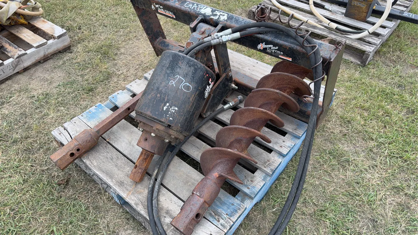 McMillan Bobcat Hydraulic Auger 8", *Unreserved*