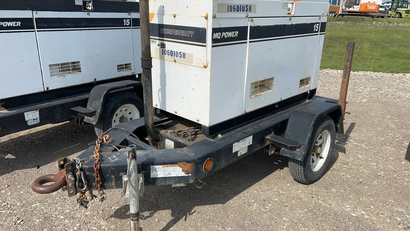 MQ Power Wisper Watt Bumper Pull Diesel Generator