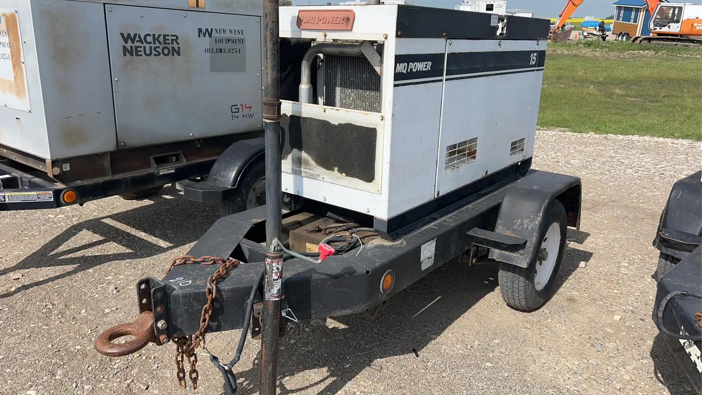 MQ Power Bumper Pull 15 KW Diesel Generator