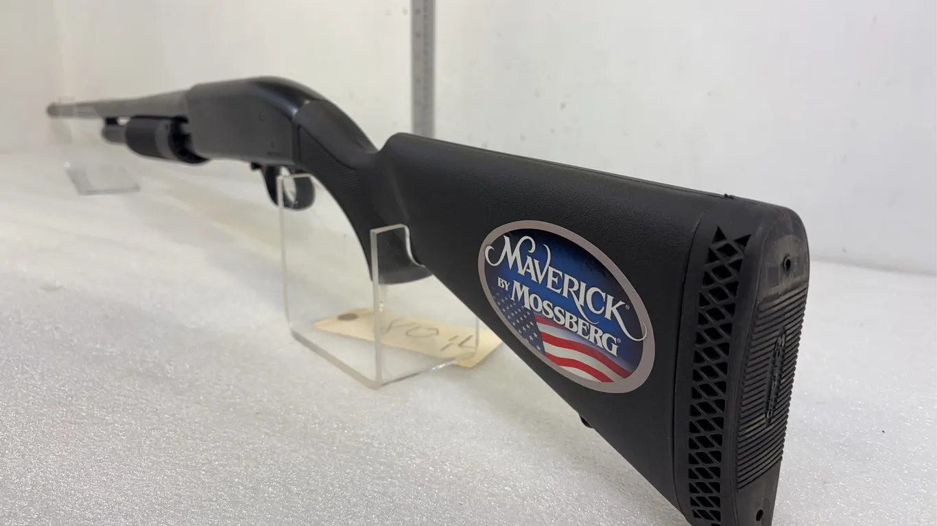 Mossberg Maverick 12 ga. 3" Pump action Shotgun, 30" full choke barrel & Cylinder bore barrel, box, unused, sn MV0510466, *Unreserved*