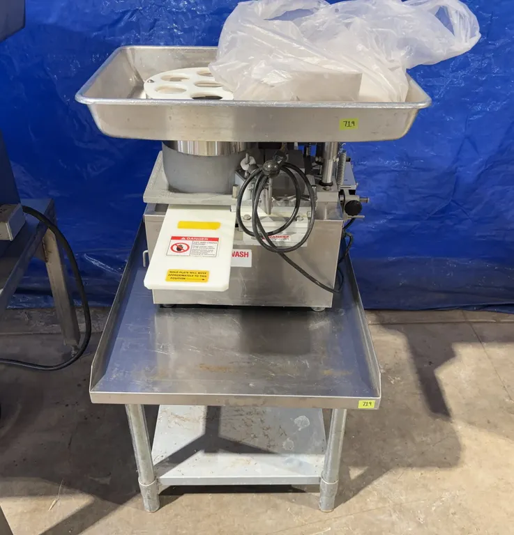 Patty-O-Matic Protégé Model Commerical Food Former and Stainless Steel Working Table *Unreserved*
