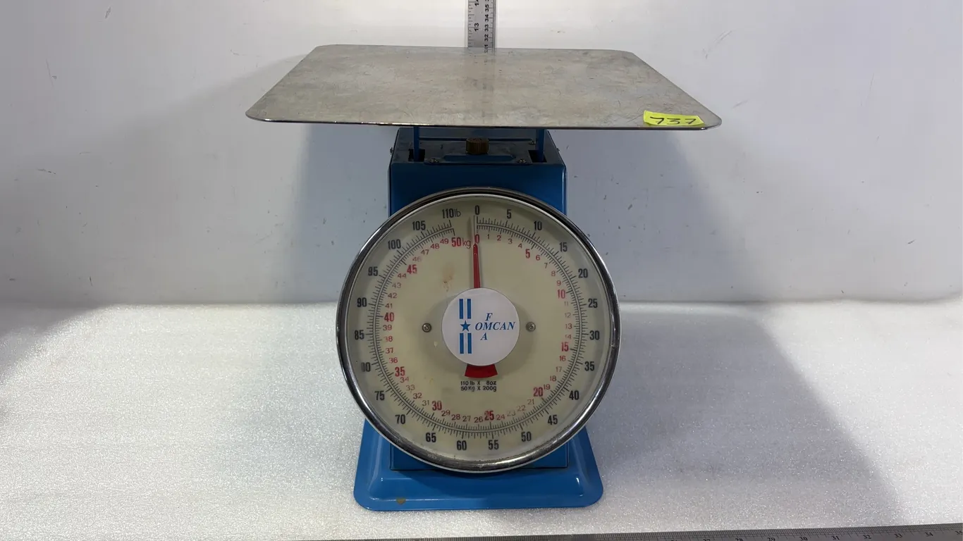 50 kg Max Mechanical Dial Spring Scale Approx. 13'' x 13'' x 13'' *Unreserved*