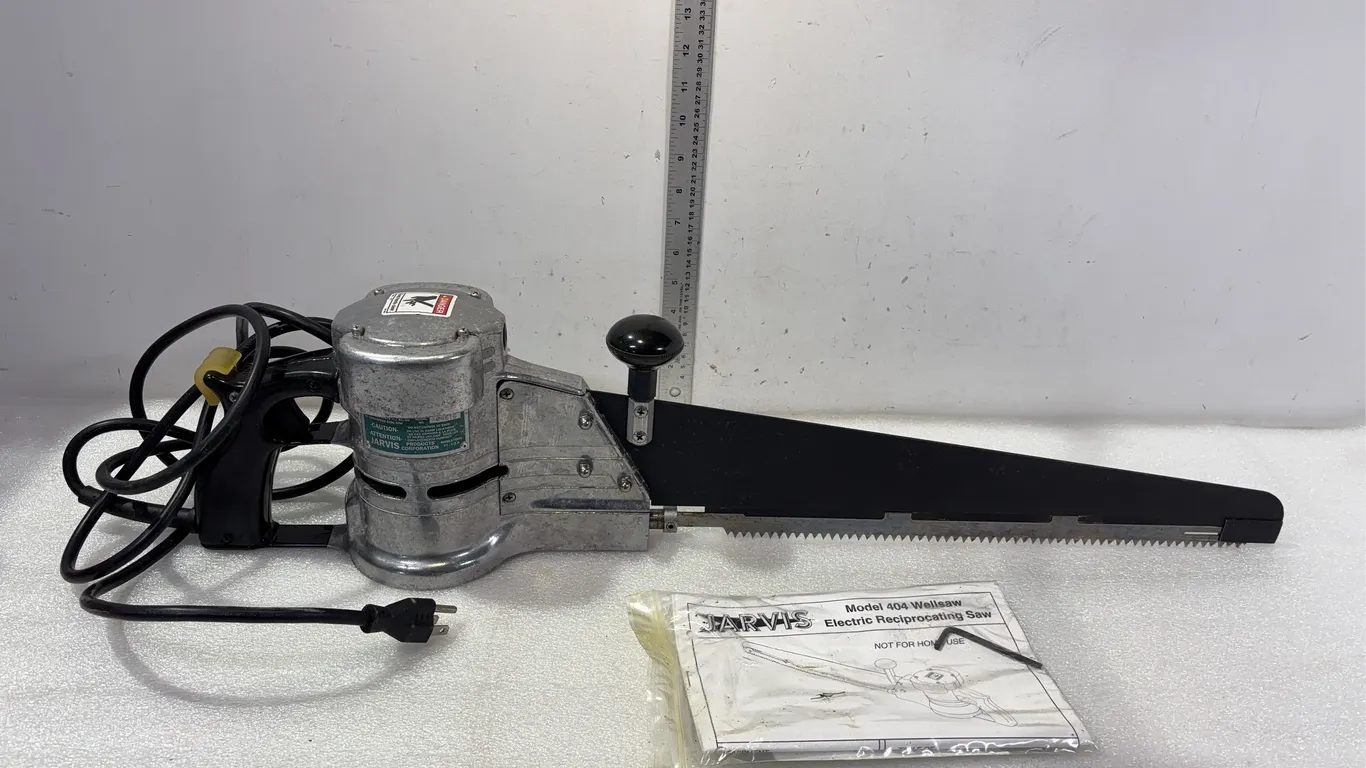 Jarvis Model 404 Wellsaw Electric Reciprocating Saw SN:04616 Approx. 19'' Blade*Unreserved*