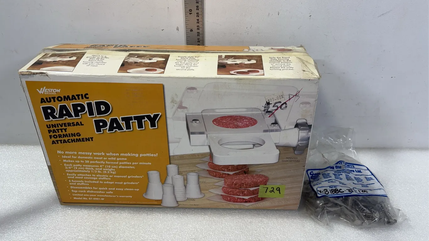 Weston Automatic Rapid Patty Forming Attachment Model 07-0901-W, 15" x 9" x 5" *Unreserved*
