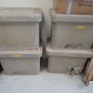 (4) Composite Concrete Electrical Conduit Boxes