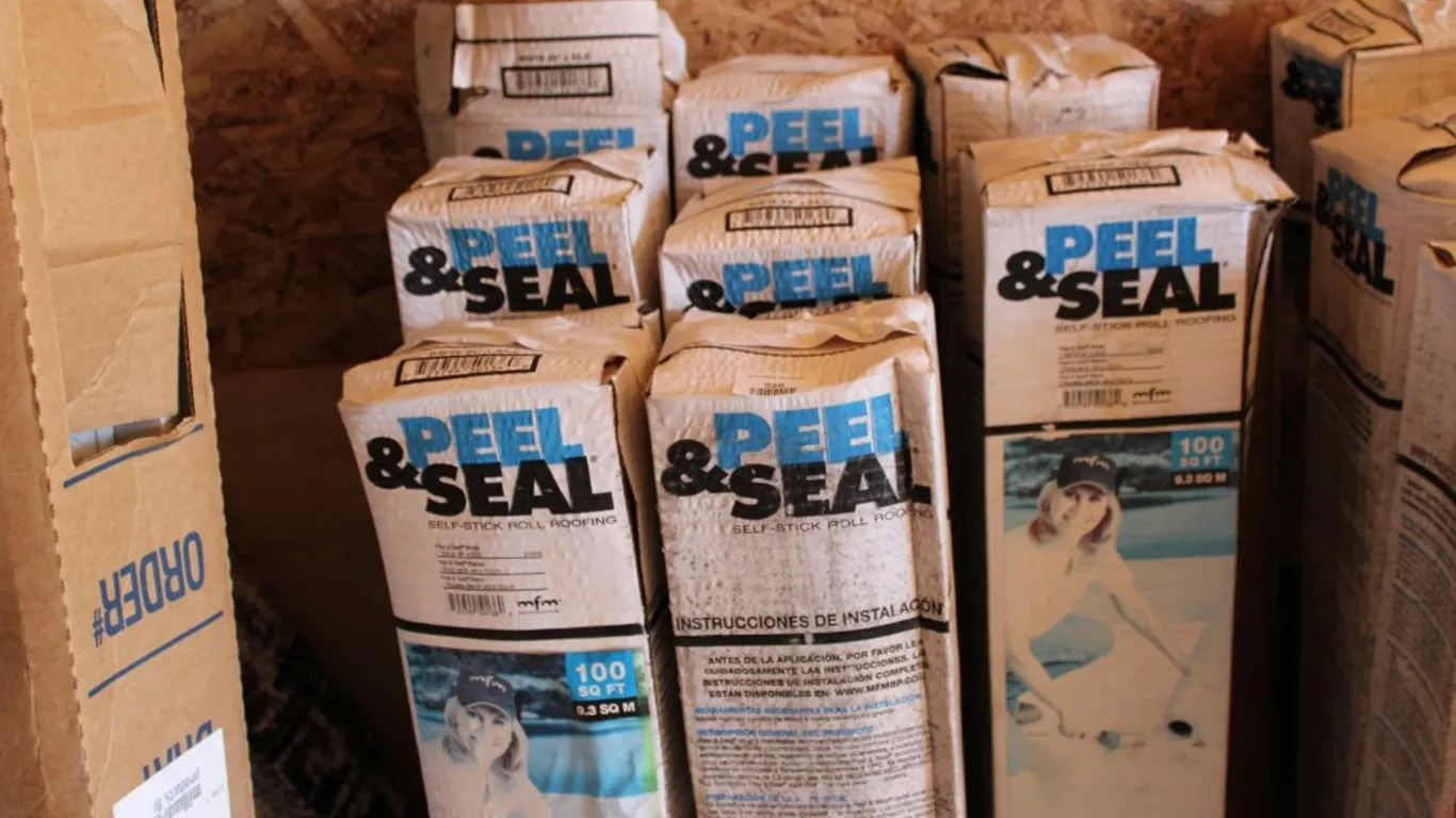 8 Boxes Peel and Seal Self-Sticking Roll Roofing