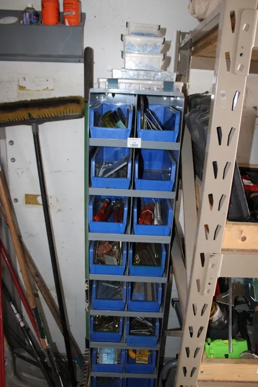 18 Bin Hardware Organizer, Made of Three 6-Bin Organizers, 12 X 15 X 21 Each