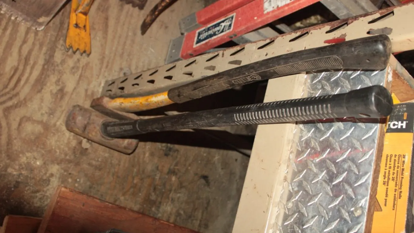 Axe and 20 Pound Sledgehammer