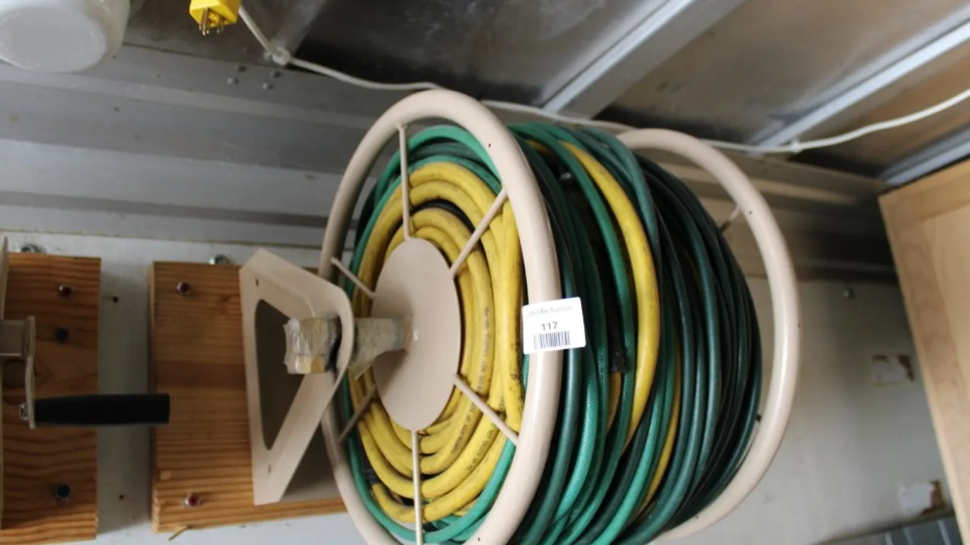 Garden Hose Reel with Air Hose