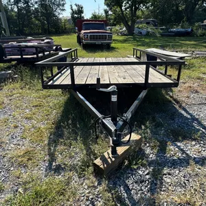Carry On Brand Utility Trailer with Ramp. Significant Bending on Ramp. Wood Floor