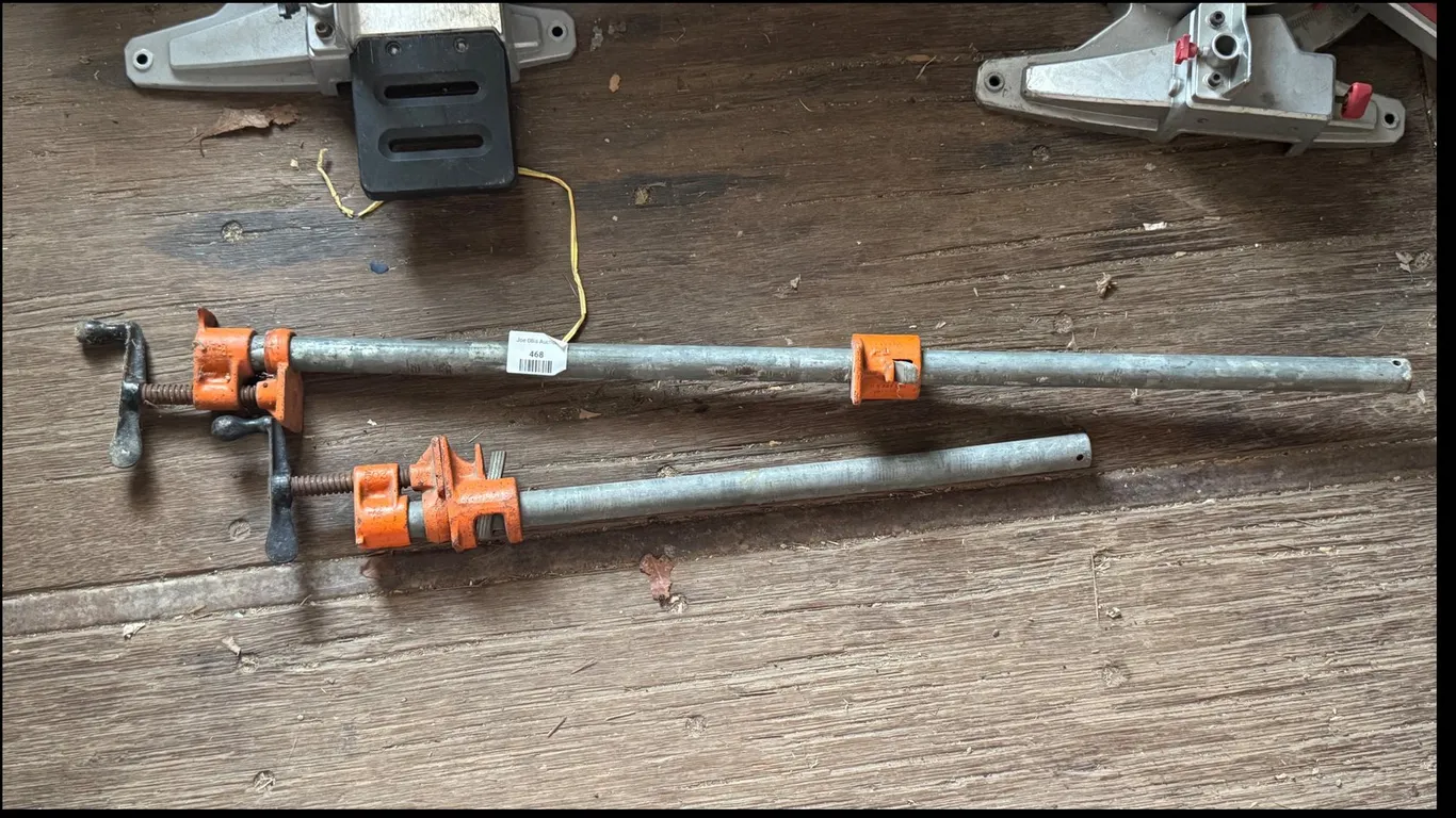 2 36 Inch Pipe Clamps