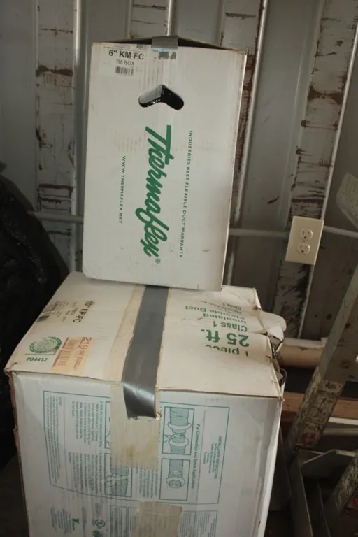 Box of 6 Inch and Box of 10 Inch Insulated Flexible Duct Work