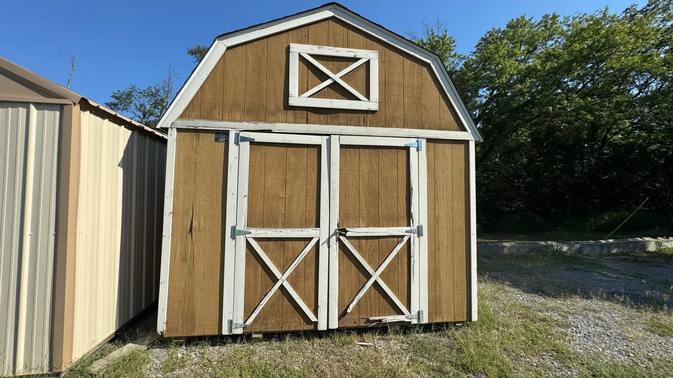 Cook Portable Warehouse. 10 Foot by 12 Foot, by 11 Foot to Peak