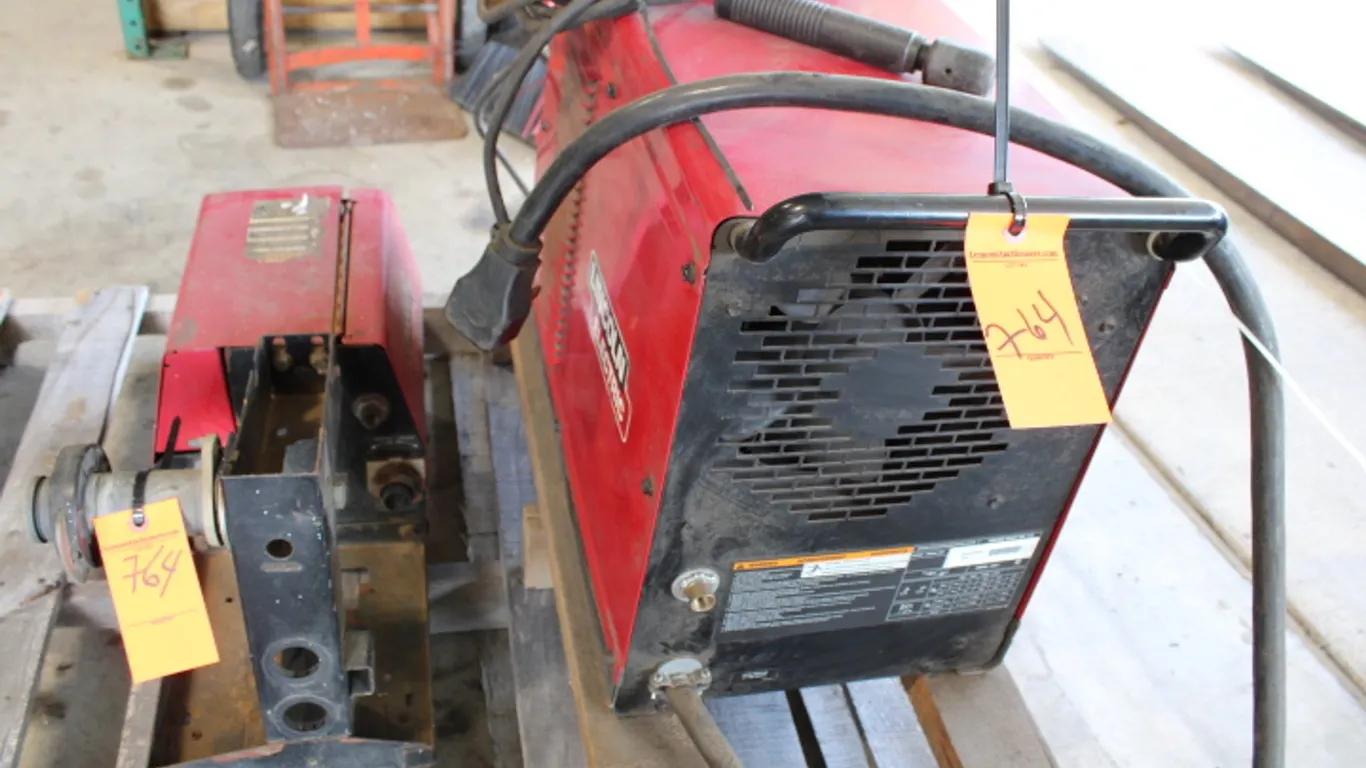 Lincoln Electric Square Wave Welder and Lincoln Wire Feeder