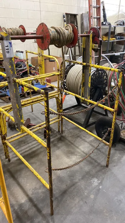 YELLOW HEAVY DUTY FOLDABLE MANHOLE MATERIAL LIFT SET