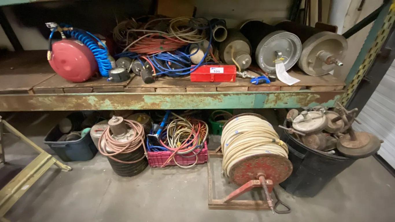2 SHELVES OF HEAVY DUTY INDUSTRIAL PIPELINE AIR TESTING EQUIPMENT
