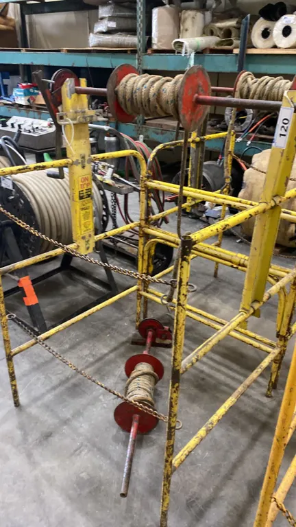YELLOW HEAVY DUTY FOLDABLE MANHOLE MATERIAL LIFT SET WITH EXTRA WINCH
