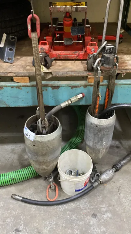 2 LARGE INDUSTRIAL PIPE REROUNDERS WITH EXTRA PARTS