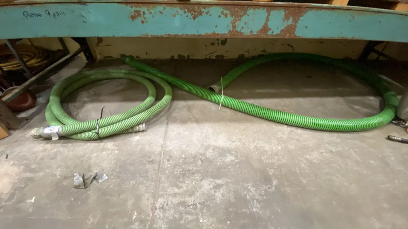 2 LARGE WATER HOSE PUMP LINES APPROX 25'L X 4"W & 20'L X 3"W