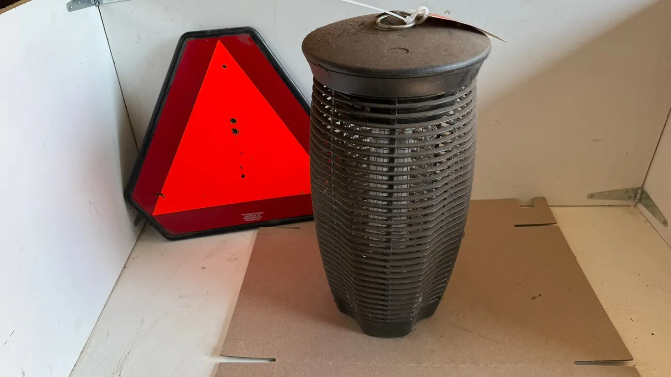 Bug Zapper and Slow Moving Sign