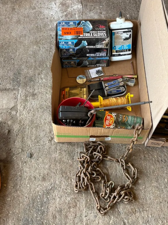 Shop Supplies, Chain, and Gloves
