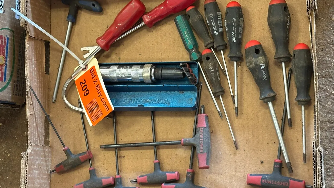 Box Of Assorted Precision Wrenches