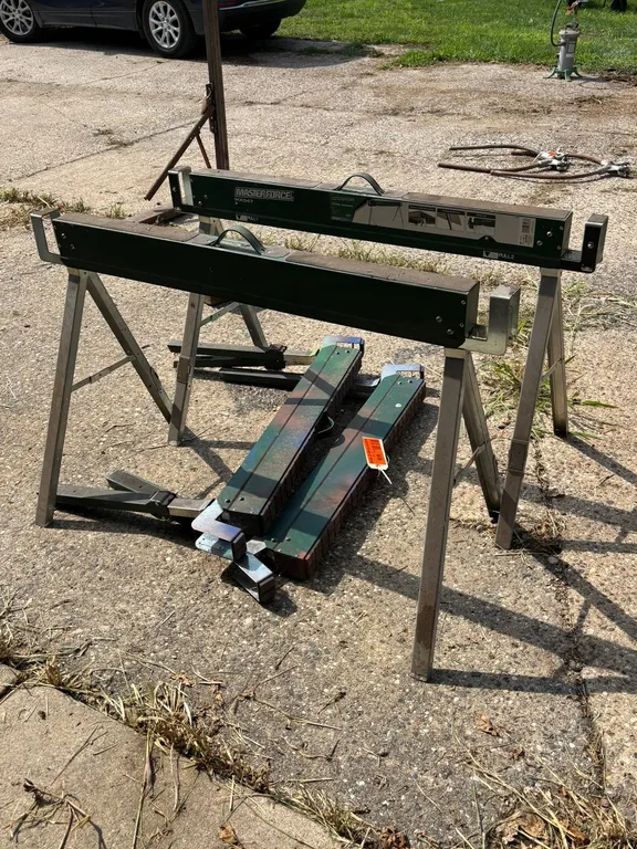(4) Masterhorse Folding Sawhorses