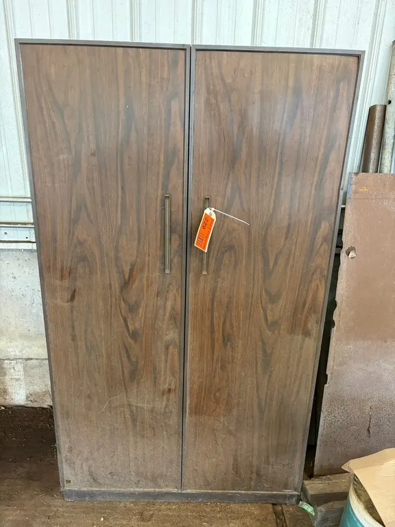 Clothes Closet With Box of Files