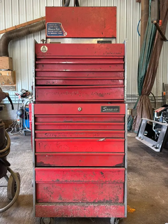 Two Piece Snap-On Tool Box with Contents