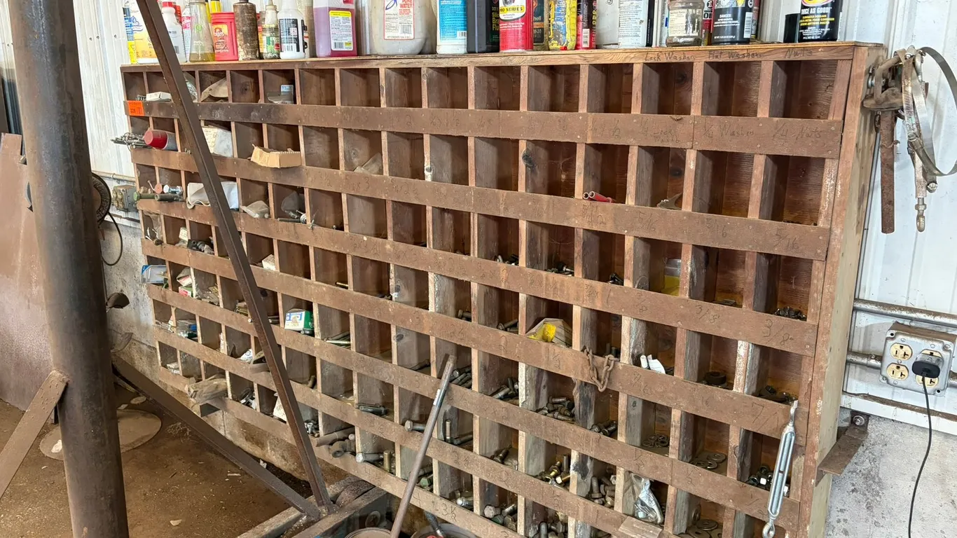 Wall Shelf With Supplies