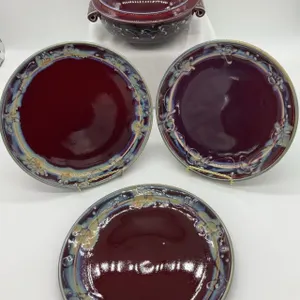 Peachblow Pottery by Gail Russell, Sunbury, Oh, Handmade with Decorative Glazes