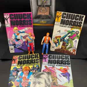 Pewter Wonder Woman Figurine and Chuck Norris Collectables