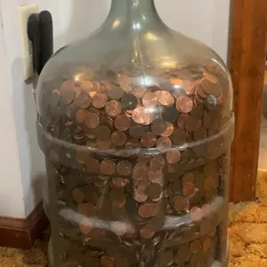 Large Jar of Pennies (Very Heavy)