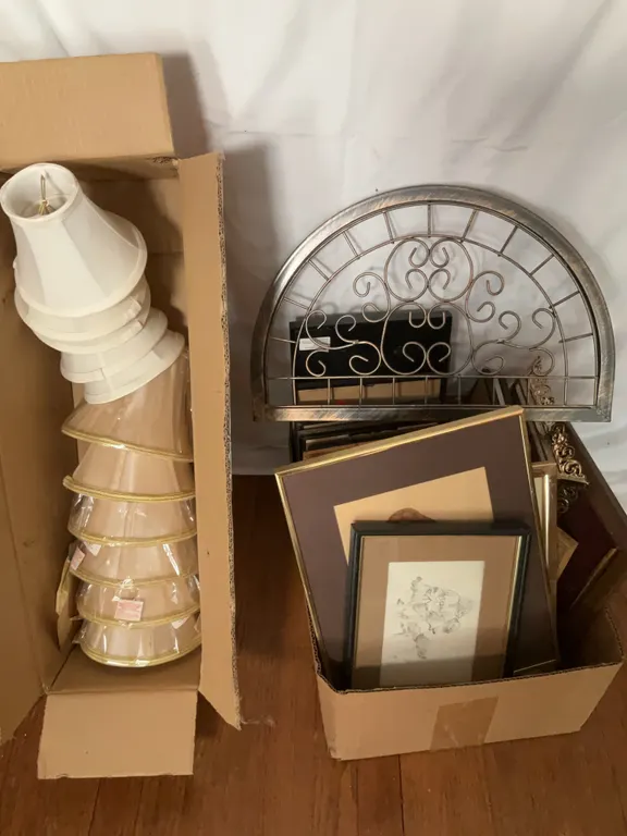 Lamp Shade (2 Different Sets), Metal Wall Decor & Various Frames