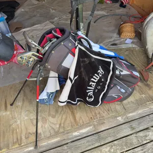 Golf Bag, Assorted Clubs, Callaway Towel & Accessories