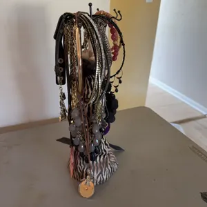 Costume Jewelry with Display Stand