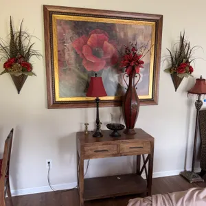 Framed Red Poppy Floral Wall Art & Decorative Wall Arrangements