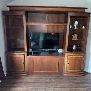 Wood Entertainment Center Wall Unit