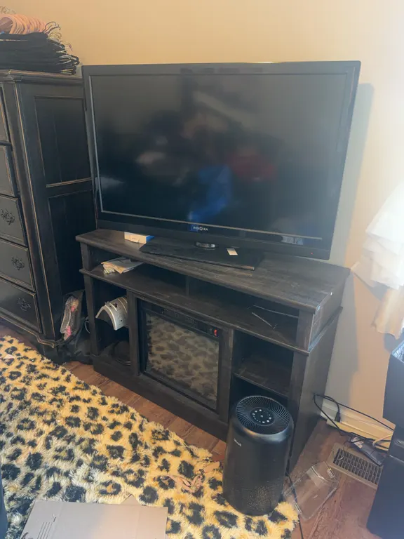 Insignia Flat-Screen TV with Entertainment Console