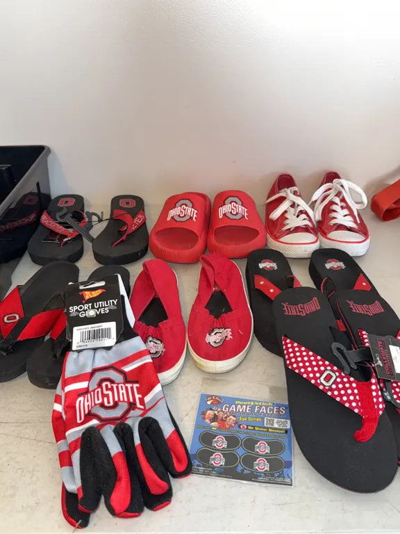 Ohio State Buckeyes Footwear & Accessories Lot