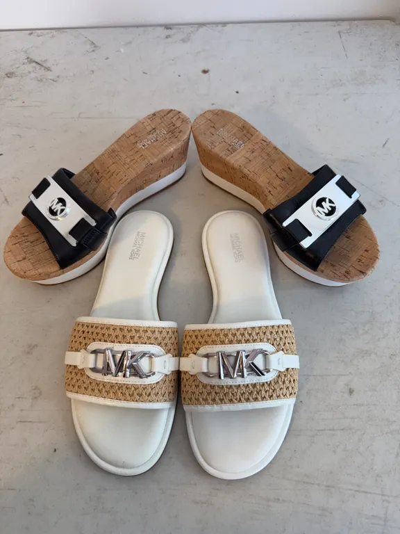 Michael Kors Wedge & Slide Sandals – Two-Pair Lot