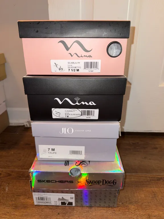 Women’s Designer Fashion Shoes with Boxes – Nina, JLO & Skechers x Snoop Dogg