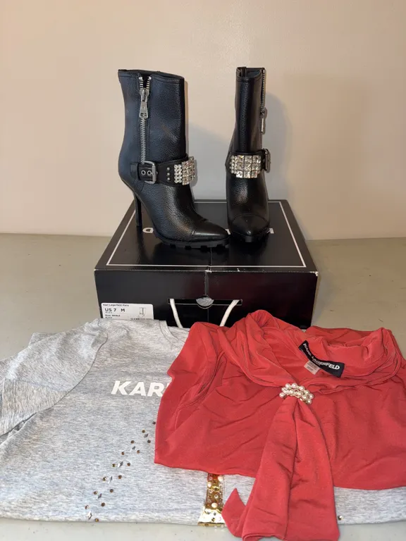 Karl Lagerfeld Paris Boots & Apparel Lot